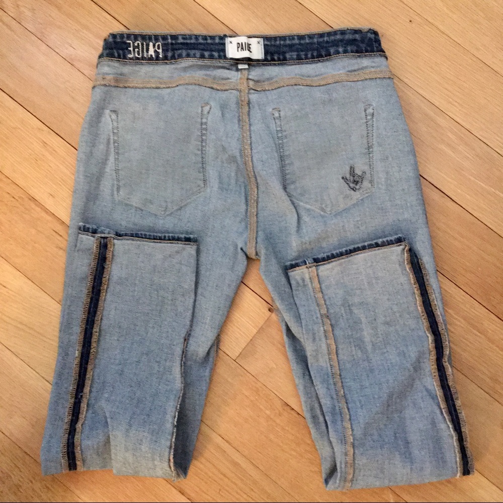 PAIGE Brigitte Skinny Blue Denim Jeans - Size 27 - Picture 6 of 11